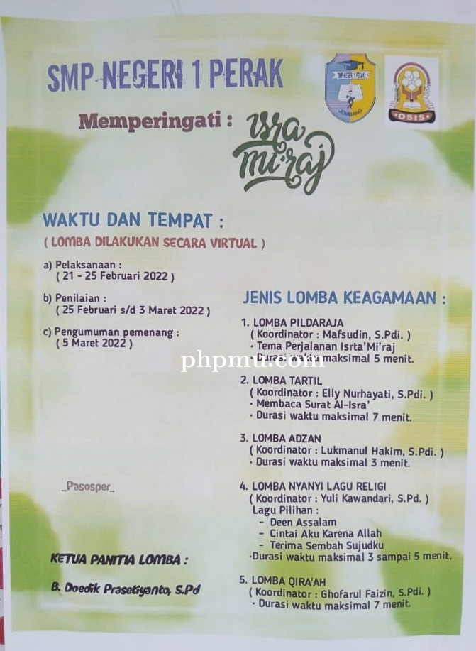 Lomba Isra Miraj 1443 H